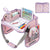 Kids Travel Tray Car Seat Lap Desk Portable Car Desk Organiser for Car & Airplane Pink