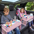 Kids Travel Tray Car Seat Lap Desk Portable Car Desk Organiser for Car & Airplane Pink