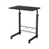 Artiss Adjustable Mobile Laptop Desk Rolling Bedside Table with Wheels Black
