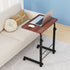 Artiss Mobile Laptop Desk Adjustable Height Stand Table Sofa Bed Dark Wood