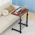 Artiss Mobile Laptop Desk Adjustable Height Stand Table Sofa Bed Dark Wood