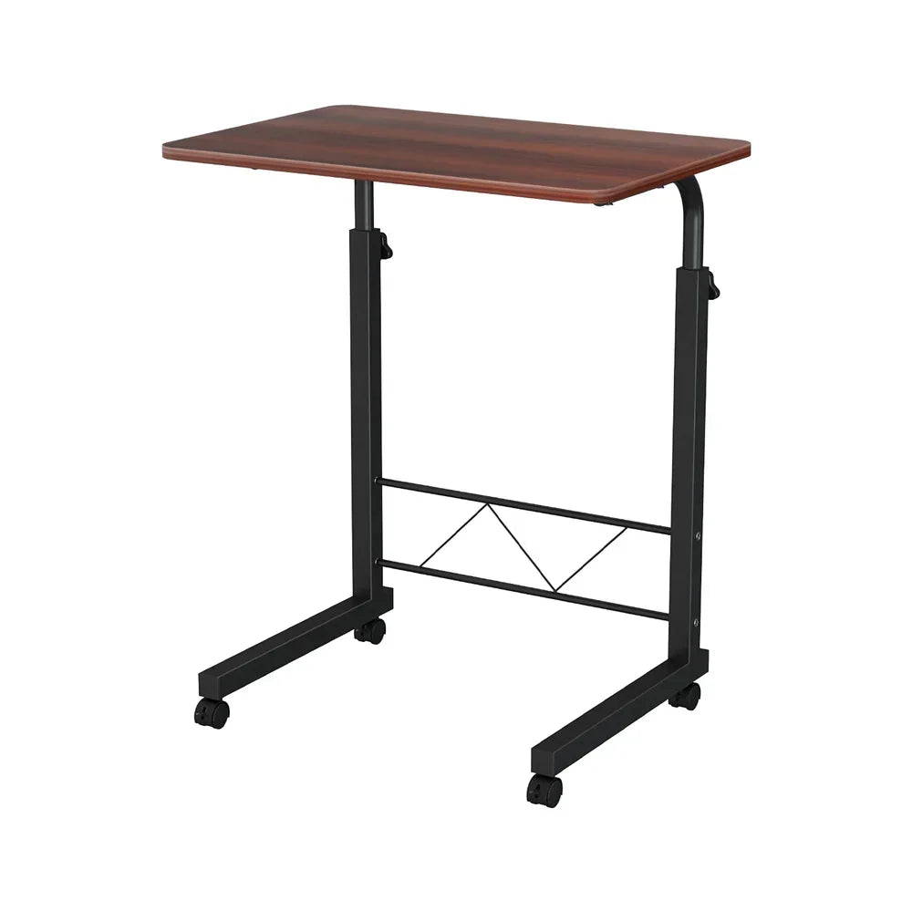 Artiss Mobile Laptop Desk Adjustable Height Stand Table Sofa Bed Dark Wood