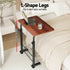 Artiss Mobile Laptop Desk Adjustable Height Stand Table Sofa Bed Dark Wood