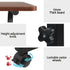 Artiss Mobile Laptop Desk Adjustable Height Stand Table Sofa Bed Dark Wood