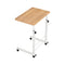 Artiss Adjustable Mobile Laptop Desk Rolling Bedside Table with Wheels Wood