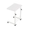Adjustable Mobile Laptop Desk Rolling Computer Table White