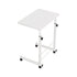 Adjustable Mobile Laptop Desk Rolling Computer Table White