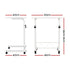 Adjustable Mobile Laptop Desk Rolling Computer Table White