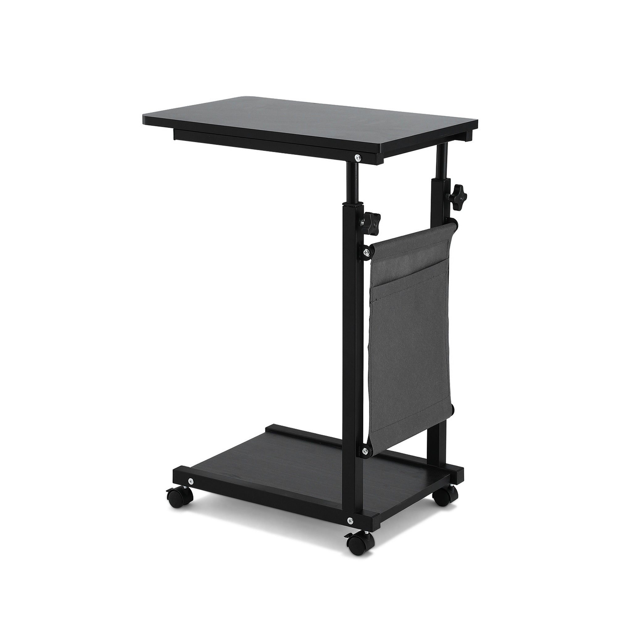 Laptop Desk Height Adjustable Mobile Workstation Computer Desks 48CM Black