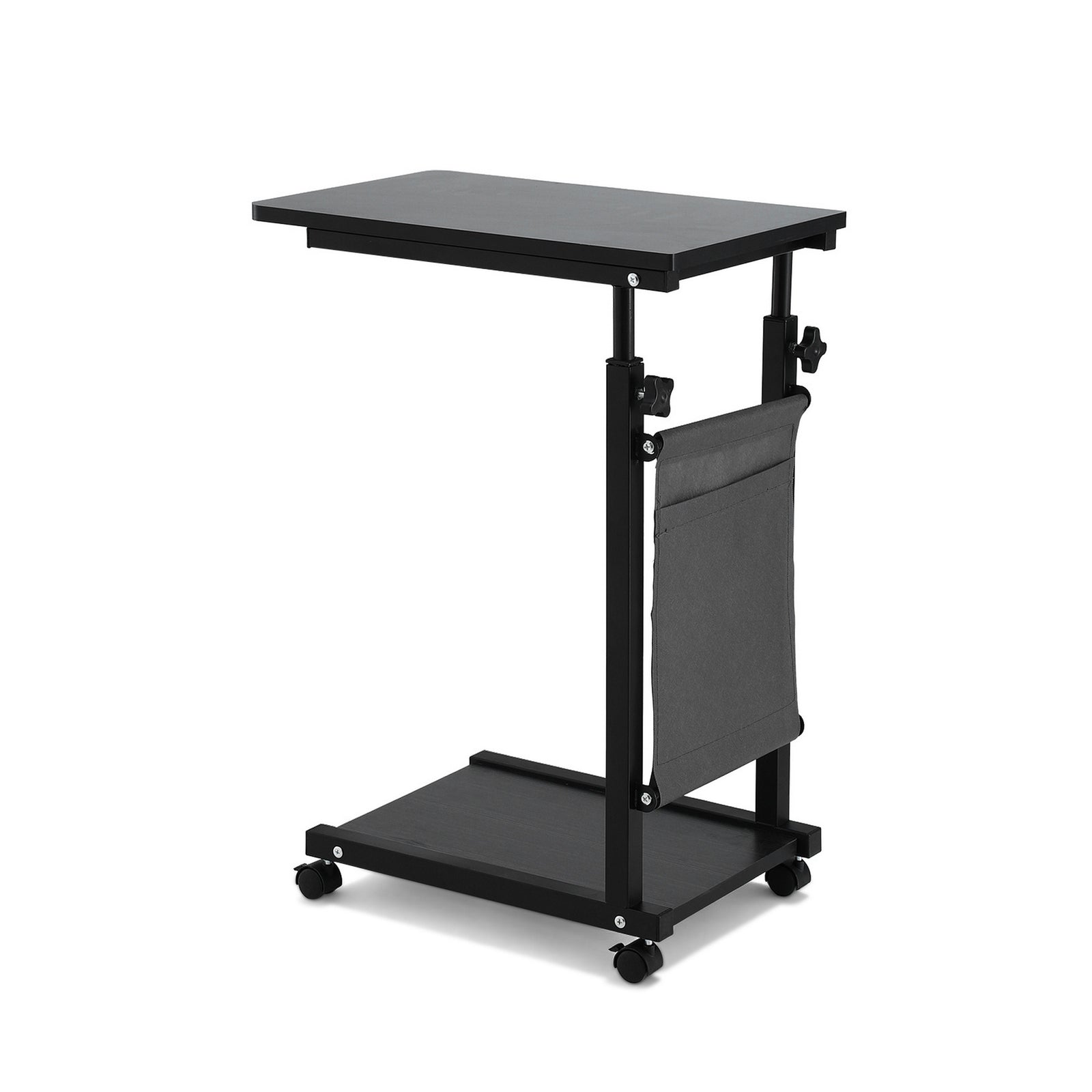 Laptop Desk Height Adjustable Mobile Workstation Computer Desks 48CM Black