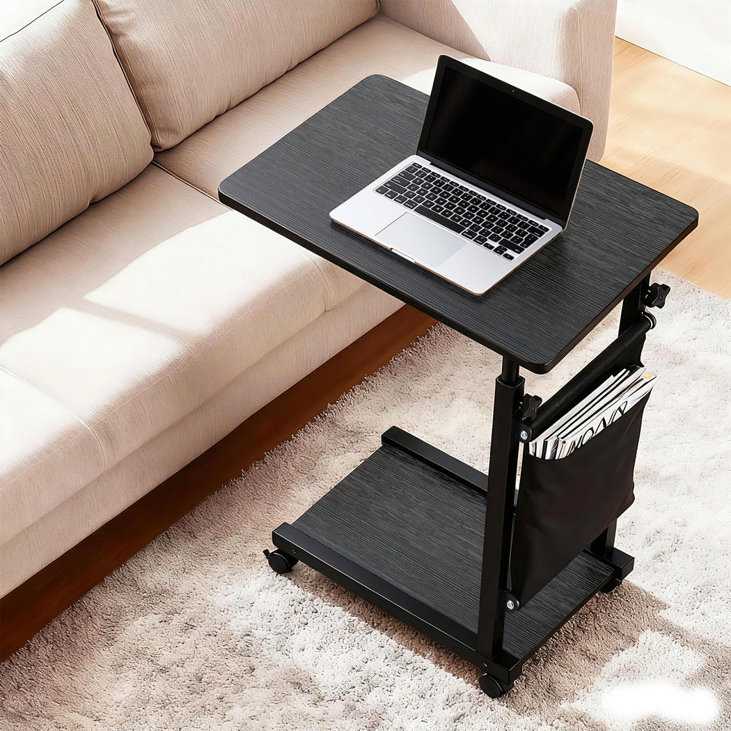 Laptop Desk Height Adjustable Mobile Workstation Computer Desks 48CM Black