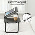 Artiss Foldable Laptop Bed Table, Adjustable Tilt Lap Desk with Cup Holder Black