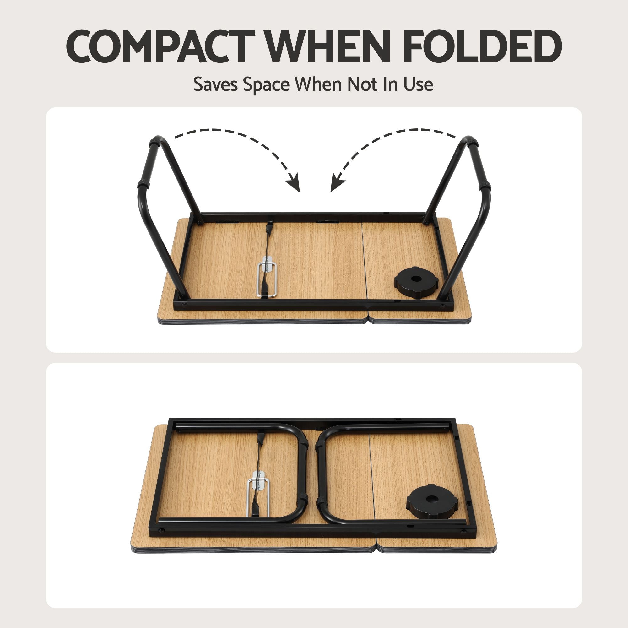 Artiss Laptop Desk Bed Table Foldable Portable Desktop Black
