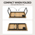 Artiss Foldable Laptop Bed Table, Adjustable Tilt Lap Desk with Cup Holder Black