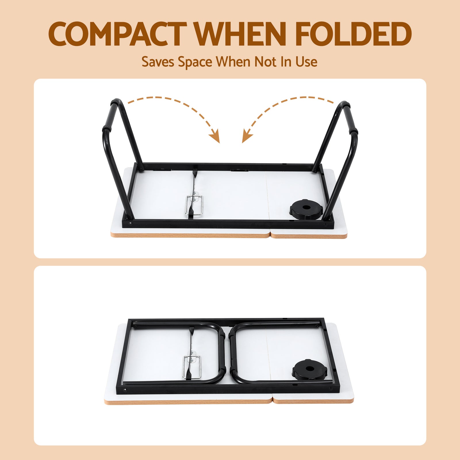 Laptop Desk Bed Table Foldable Portable Desktop Oak