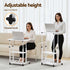 Artiss Laptop Desk Height Adjustable Mobile Workstation Computer Desks 60CM White