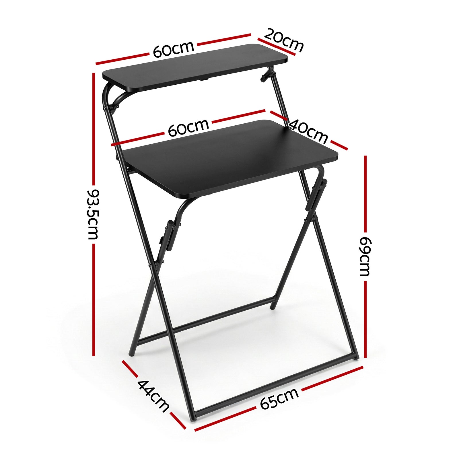 Laptop Desk Foldable Study Desk Home Office Black