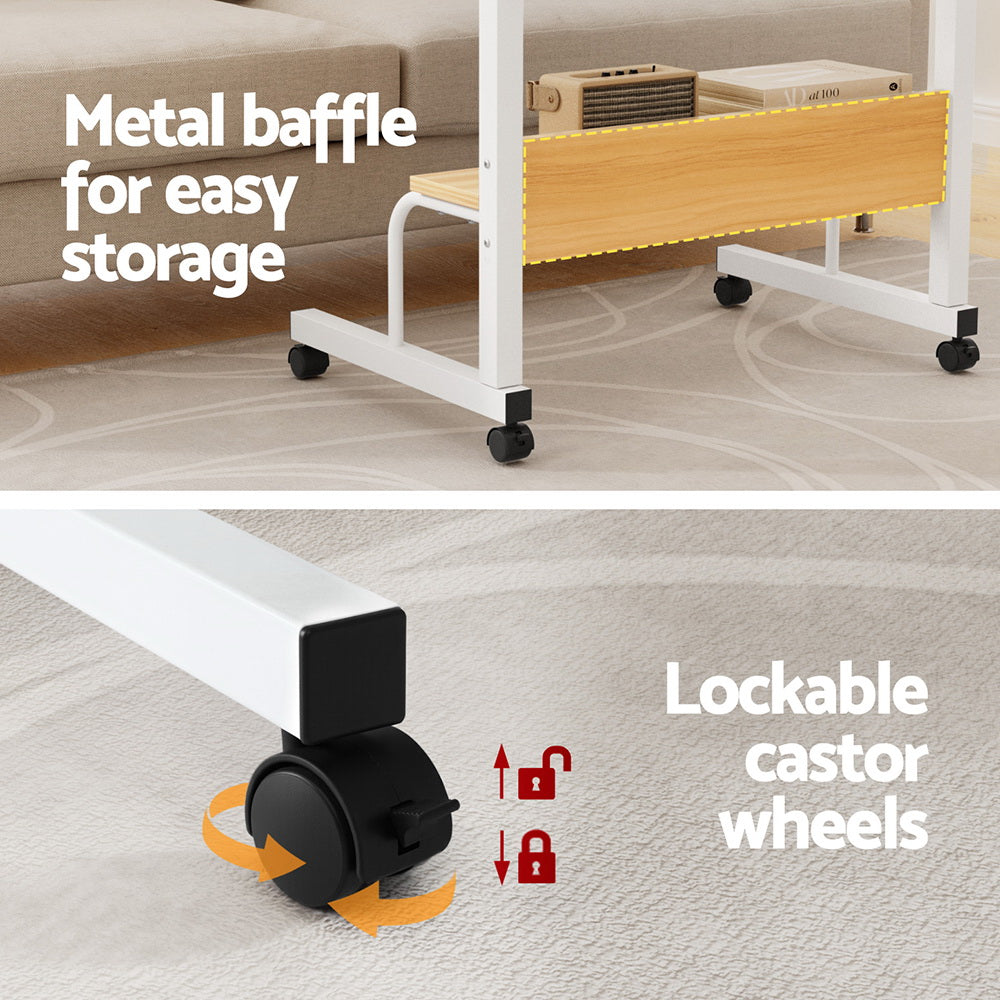 Laptop Desk Portable Sit Stand Desks Height Adjustable Workstation 80CM