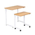 Artiss Mobile Laptop Desk Set 2-In-1 C-Shaped Nesting Table Oak