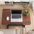 Artiss Adjustable Laptop Desk Mobile Bedside Table Hidden Storage Walnut