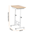 Artiss Adjustable Laptop Desk 60x40cm, Mobile Bedside Table with Storage, Wood