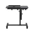 Artiss Mobile Laptop Desk with USB Cooler Adjustable Rolling Table Black Stand