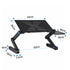Artiss Laptop Stand Aluminium Computer Riser Foldable Lap Desk Bed Table Black