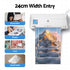A4 Laminator Machine, Hot & Cold Thermal Fast Lamination Anti-Jam Laminator for Office School Home Document Photo Card Handmade A4 A5 A6, White
