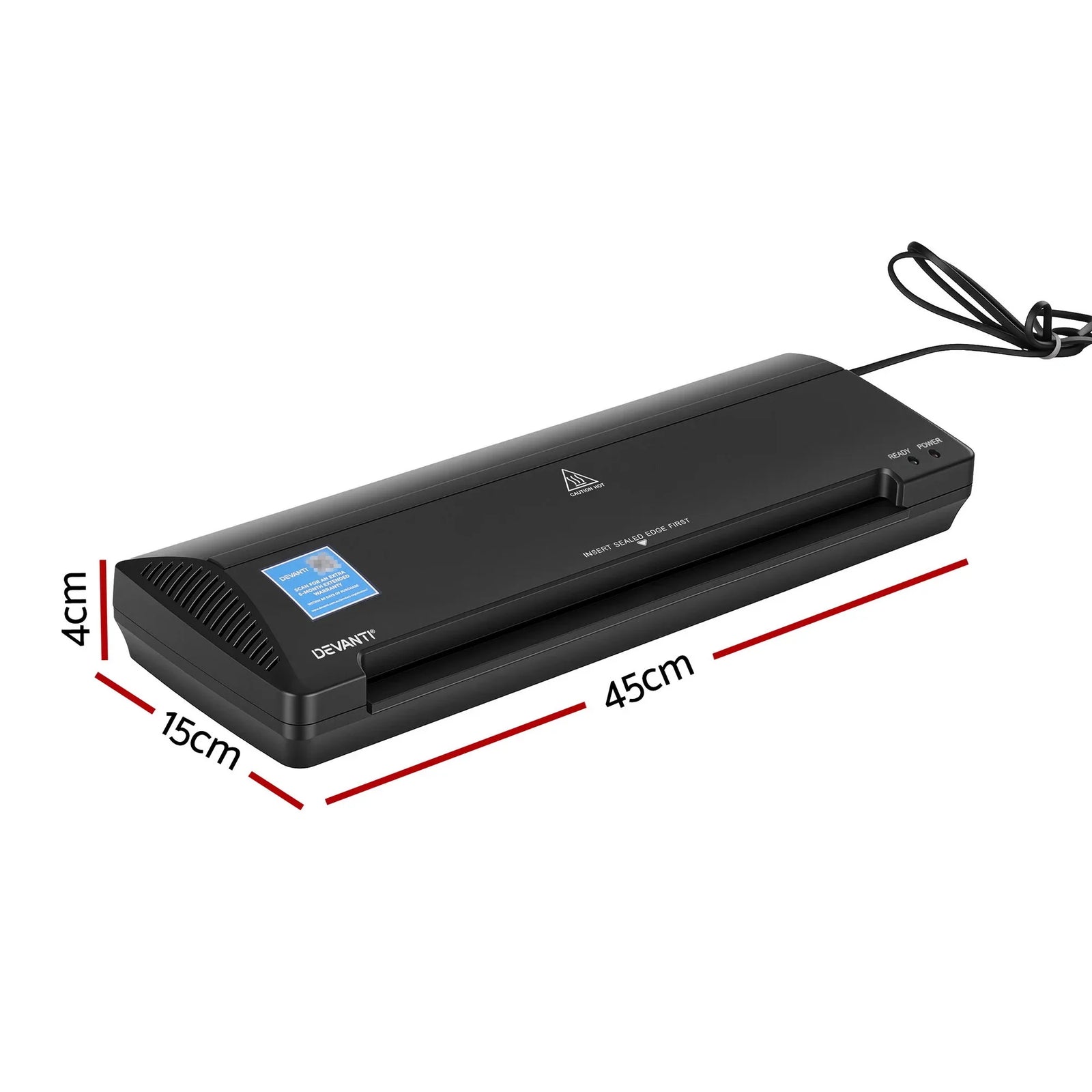 A3 Laminator Machine, Hot & Cold Thermal Fast Lamination Anti-Jam Laminator for Office School Home Document Photo Card Handmade A3 A4 A5 A6, Black
