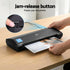 A3 Laminator Machine, Hot & Cold Thermal Fast Lamination Anti-Jam Laminator for Office School Home Document Photo Card Handmade A3 A4 A5 A6, Black