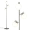 Artiss 3 Light Tree Floor Lamp 165cm Black Standing Glass Shade E27 Light