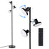 Artiss RGB Floor Lamp LED with 3 Swivel Lights Color Changing Lamp with Remote Stepless Dimmable