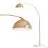 Arched Floor Lamp – Brass, Adjustable Head, Marble Base, Modern 167cm Light