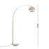 Arched Floor Lamp – Brass, Adjustable Head, Marble Base, Modern 167cm Light