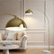 Artiss Modern Arched Floor Lamp Gold Brass Standing Heavy-Duty Marble Base for Living Room Bedroom