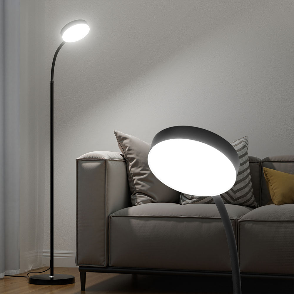 LED Floor Lamp – Remote Control, Adjustable Colour & Brightness, Gooseneck