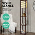 Artiss Shelf Floor Lamp with Storage 3 Tier Vintage Floor Light Brown