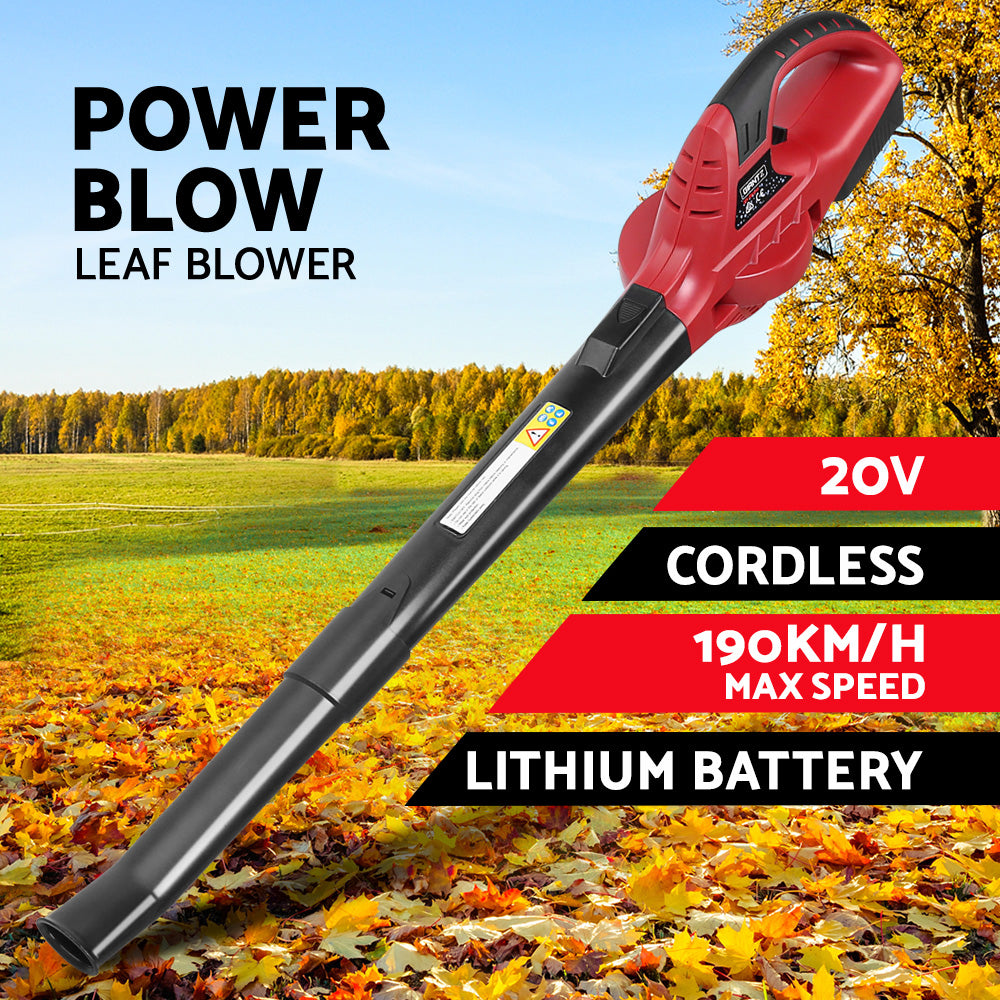 20V Cordless Leaf Blower Lithium Battery Garden Blower Kit