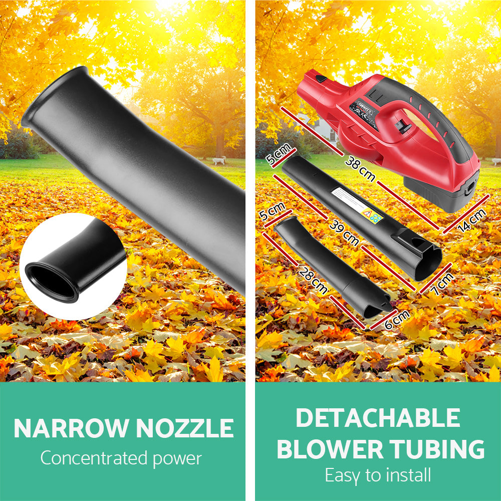 20V Cordless Leaf Blower Lithium Battery Garden Blower Kit