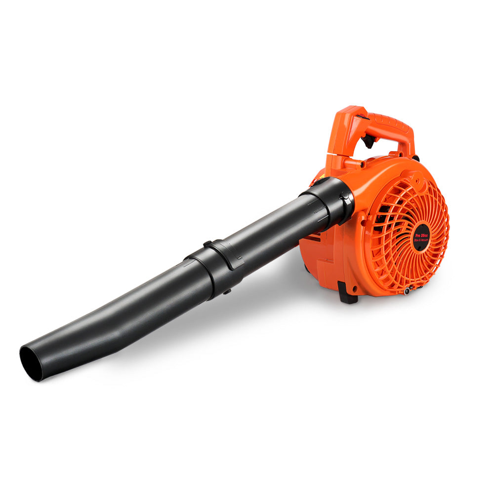 Giantz 25.4cc Petrol Leaf Blower Vacuum 2-in-1 Garden Vac Mulcher Blower Orange