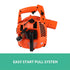 Giantz 25.4cc Petrol Leaf Blower Vacuum 2-in-1 Garden Vac Mulcher Blower Orange