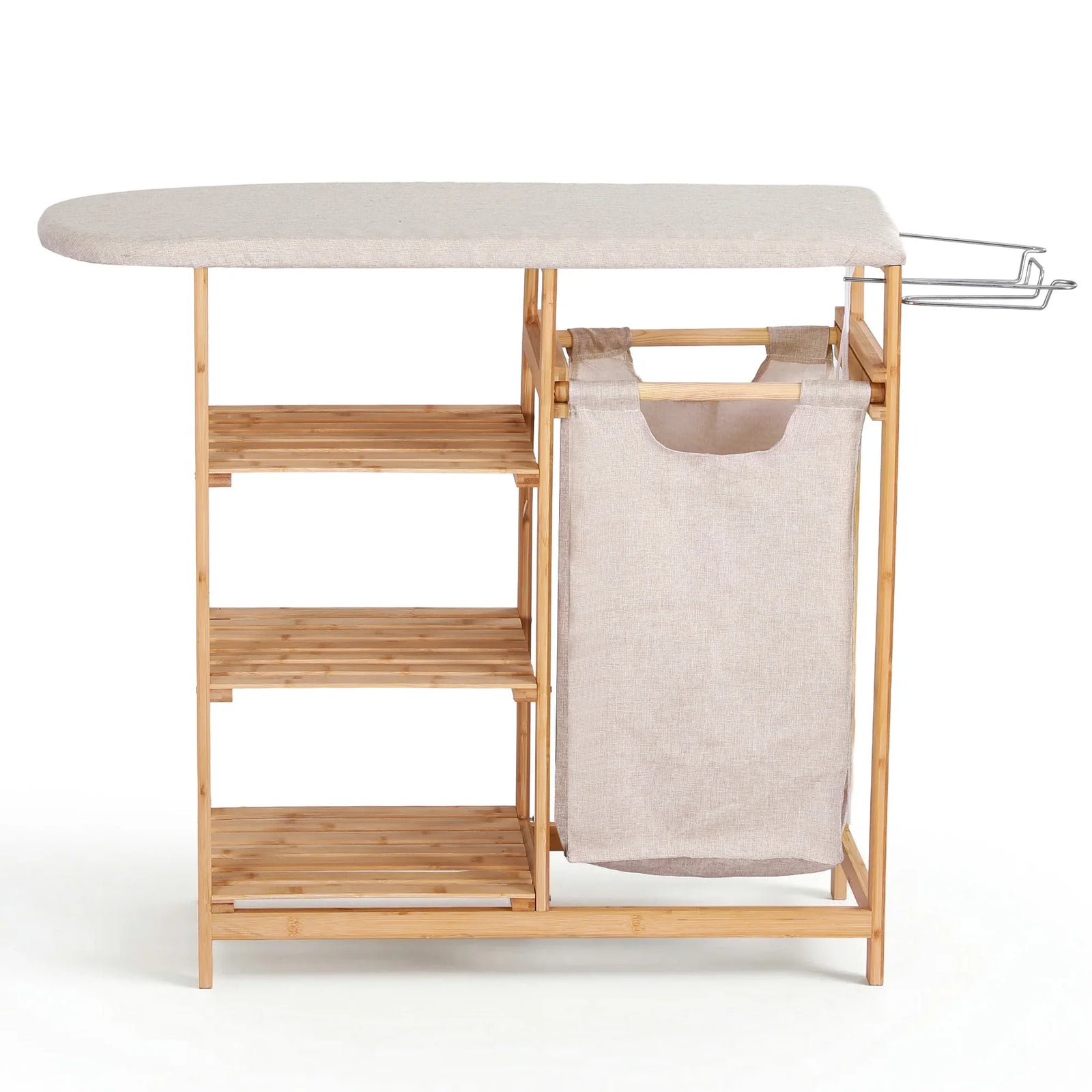 Artiss Laundry Basket Hamper with Ironing Board Bamboo