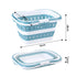 Laundry Basket Hamper Large Foldable Washing Clothes Storage Organiser Blue