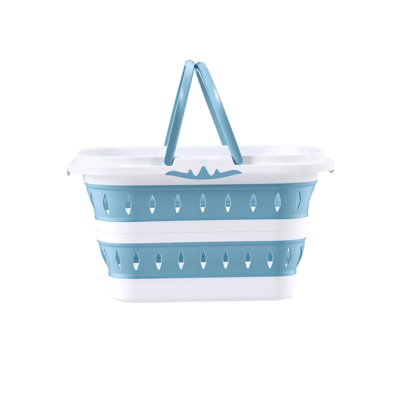 Laundry Basket Hamper Large Foldable Washing Clothes Storage Organiser Blue