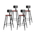 4x Bar Stools Vintage Metal Chairs