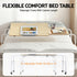 Mobile Laptop Desk Overbed Table Adjustable Computer Stand Bedside Cart