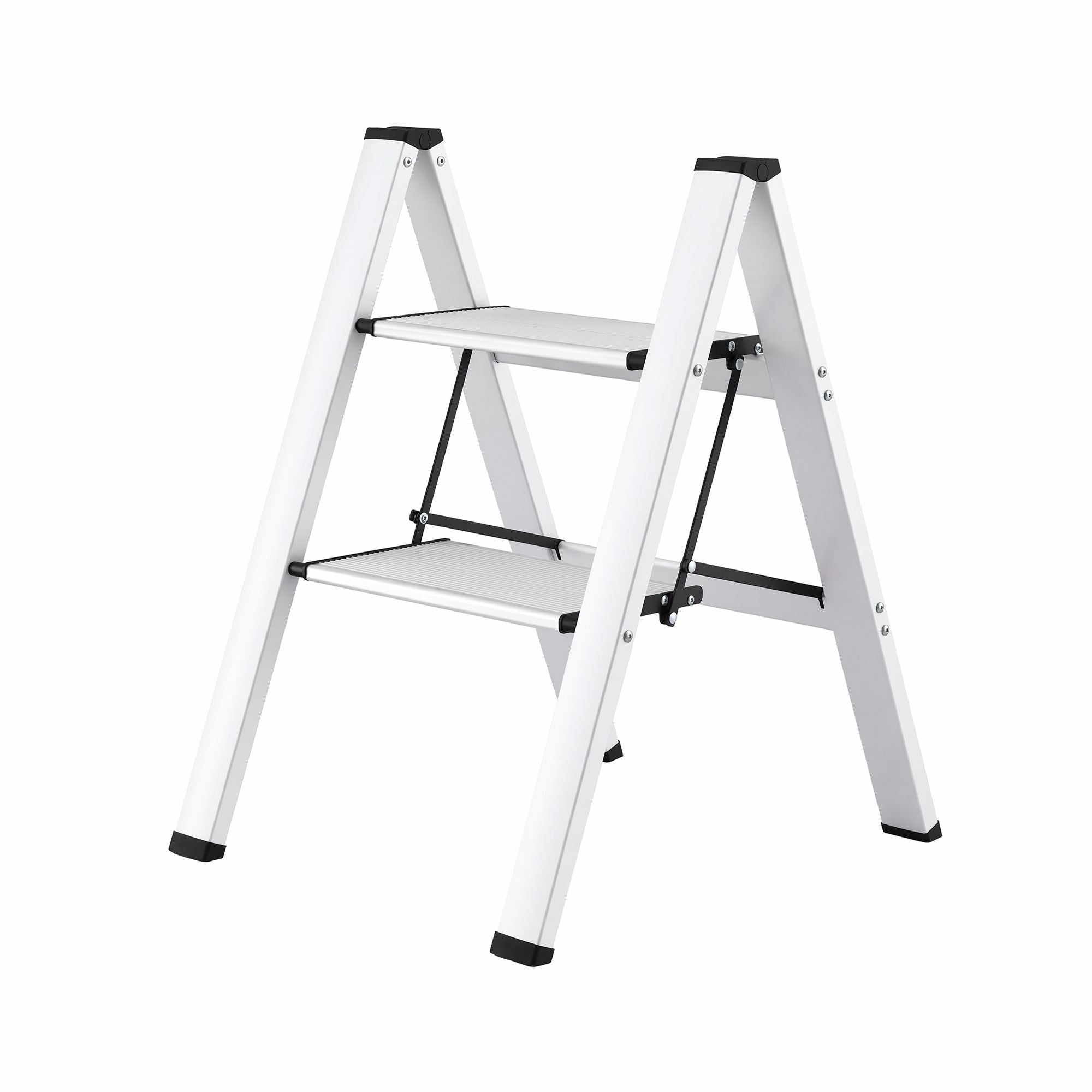 Giantz 2 Step Ladder Folding Aluminium Lightweight Step Stool Non-Slip 150kg
