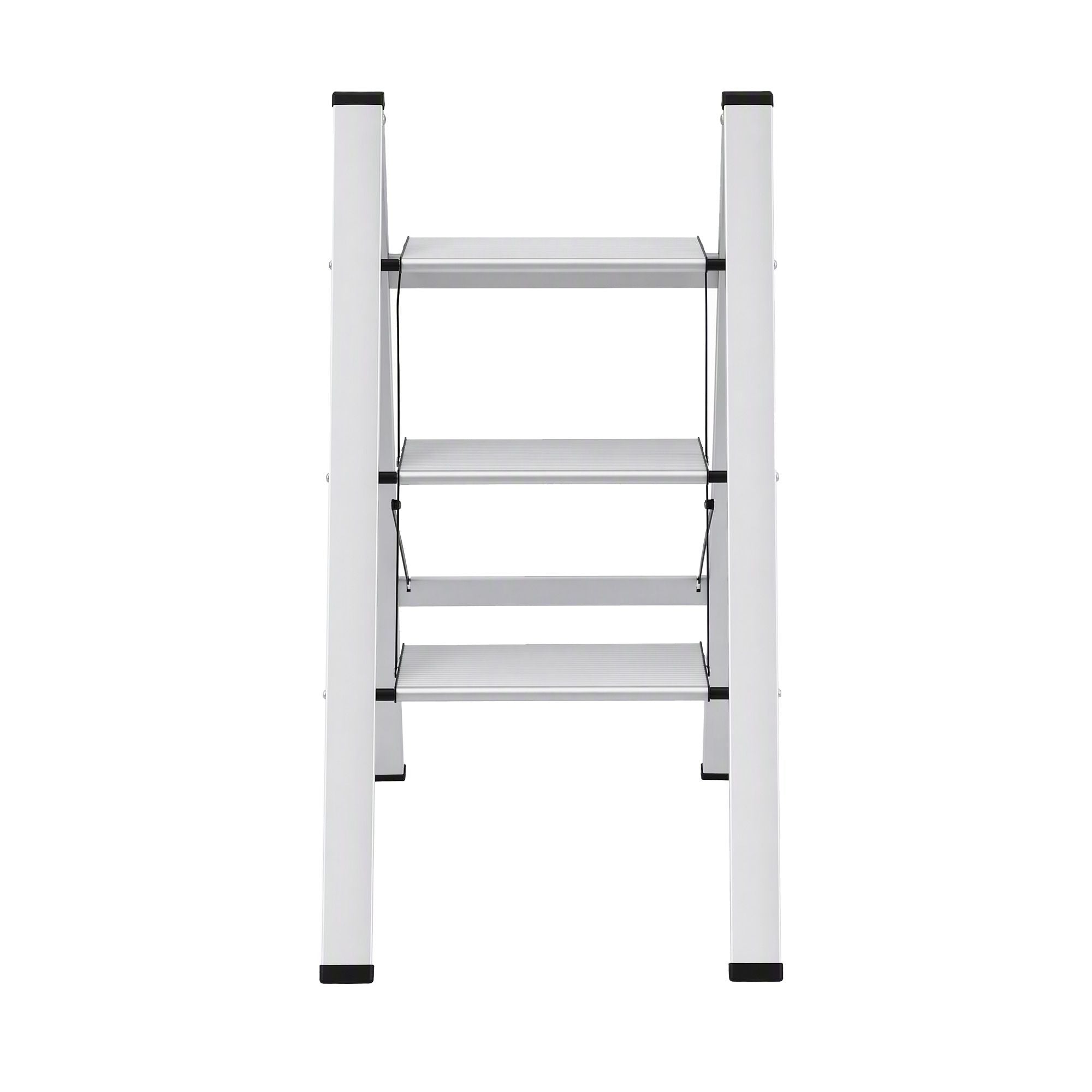 Giantz 3 Step Ladder Folding Aluminium Lightweight Step Stool Non-Slip 150kg