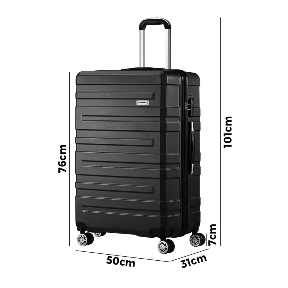 28" Luggage Set TSA Lock Hard Case Black