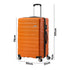 28" Luggage Suitcase Trolley Set TSA Lock Hard Case Orange